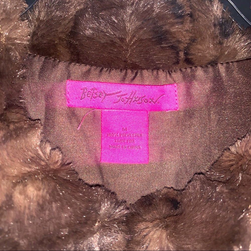 Soft Betsy Johnson fluffy furry vest